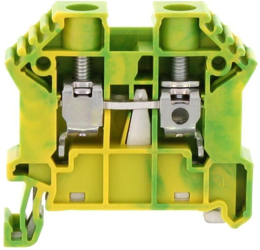 CONTA-CLIP Földelő sorkapocs TS35 1-szintes 0,2-10mm2 zöld-sárga csavaros csavaros SSL 10/2A GNYE  17115.2
