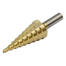 Extol lépcsős fémfúró, 15 lépcsős; (4-32mm, 2mm lépcsők), befogás: 10mm, max. 5mm vastag anyagokhoz, TiN