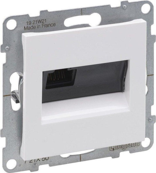 LEGRAND Suno fehér 1xRJ45 UTP Cat.5E csatlakozóaljzat, keret nélkül 721150