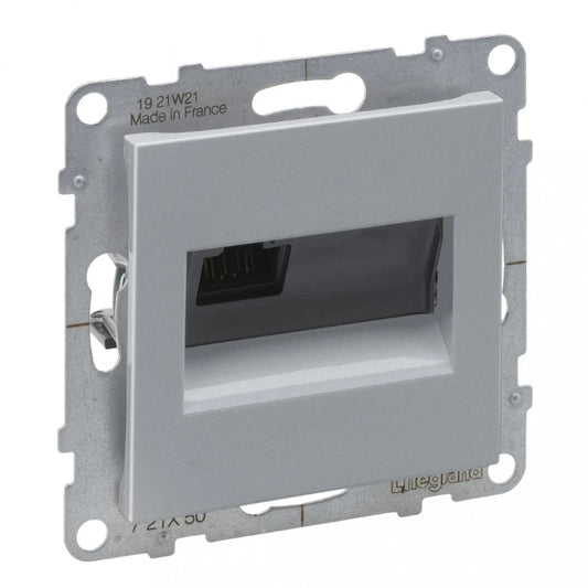 LEGRAND Suno alumínium 1xRJ45 UTP Cat.5E csatlakozóaljzat, keret nélkül 721350