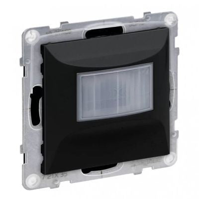 LEGRAND Suno fekete IP44 mozgásérzékelős (PIR) kapcsoló, 100 W LED, 2 vezetékes, fekete 721435A