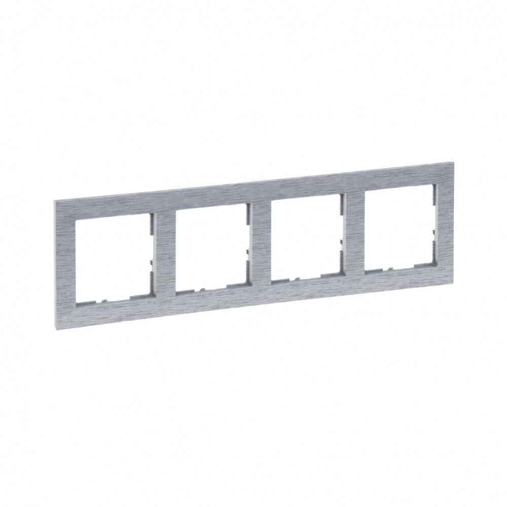 LEGRAND Suno csiszolt alumínium keret 4-es 721564