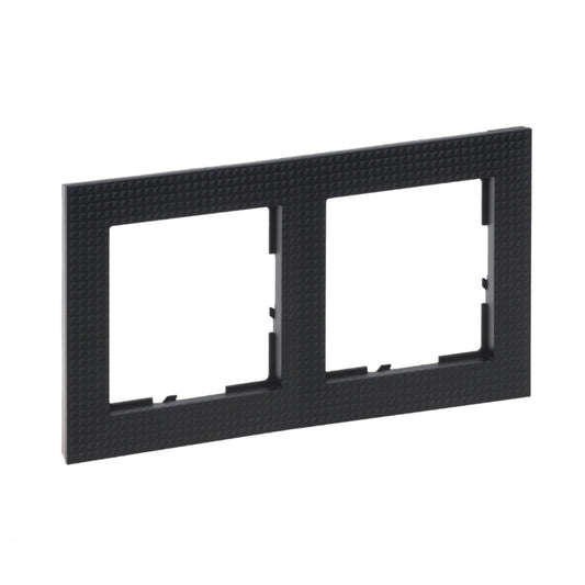 LEGRAND Suno fekete mintás keret 2-es 721572