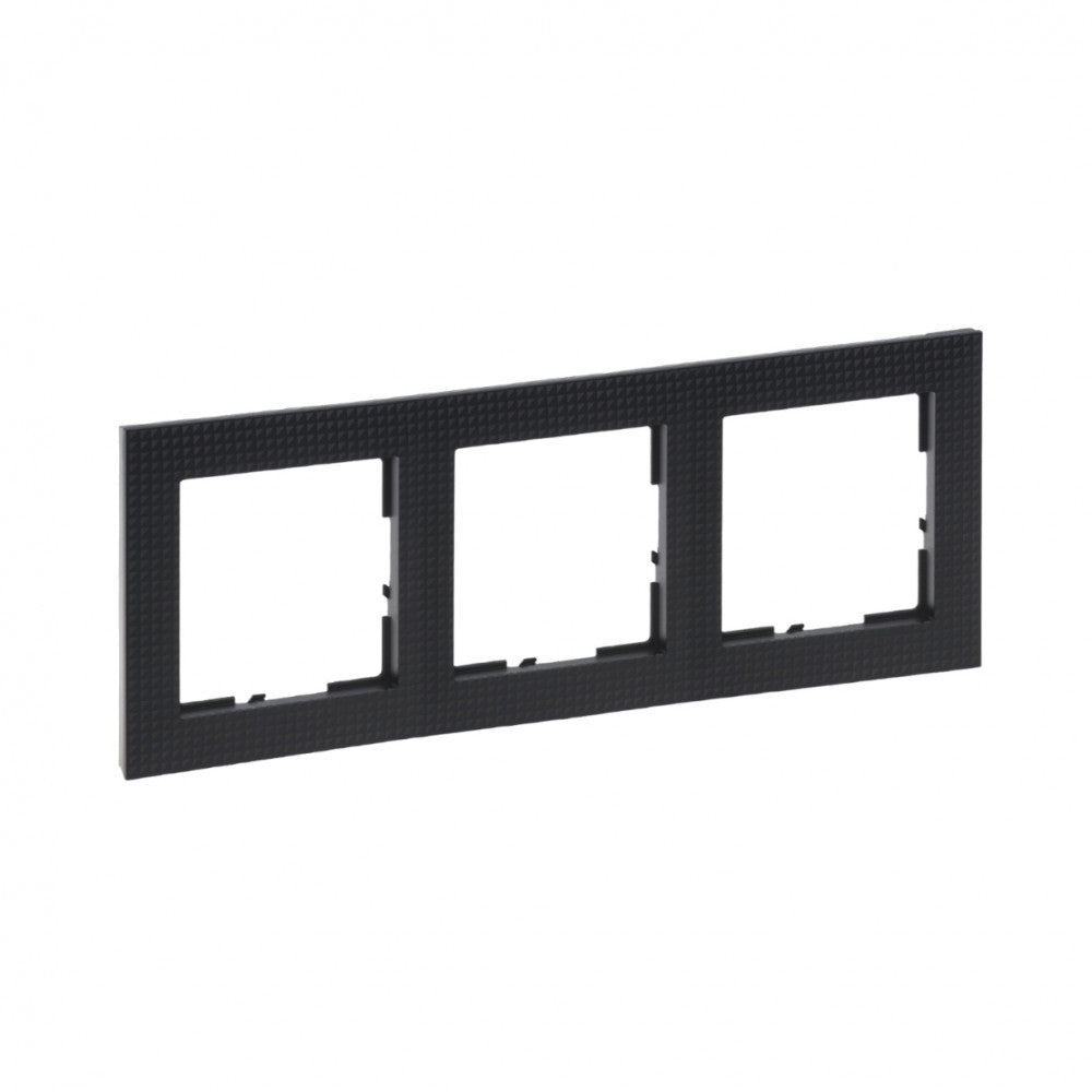 LEGRAND Suno fekete mintás keret 3-as 721573