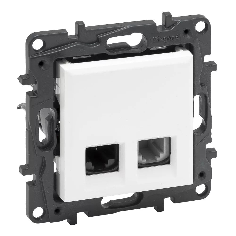 LEGRAND Niloé Step fehér RJ45 Cat.6 UTP + 1xRJ11 aljzat 863156