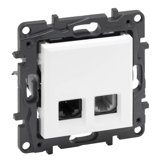 LEGRAND Niloé Step fehér RJ45 Cat.6 UTP + 1xRJ11 aljzat 863156