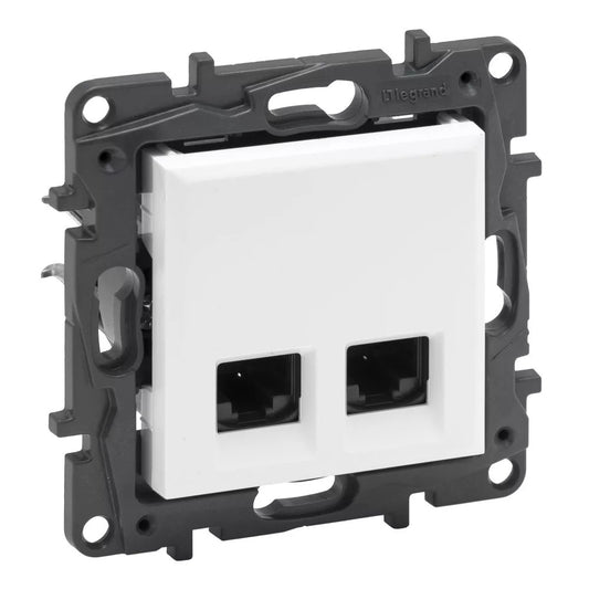 LEGRAND Niloé Step fehér 2xRJ45 Cat.6 STP aljzat 863166