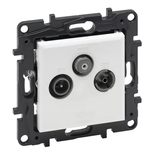 LEGRAND Niloé Step fehér TV-R-SAT végzáró aljzat (10 dB) 863179B