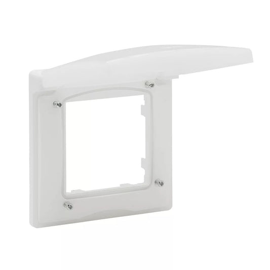 LEGRAND Niloé Step fehér keret 1-es IP44, csapófedéllel 863196