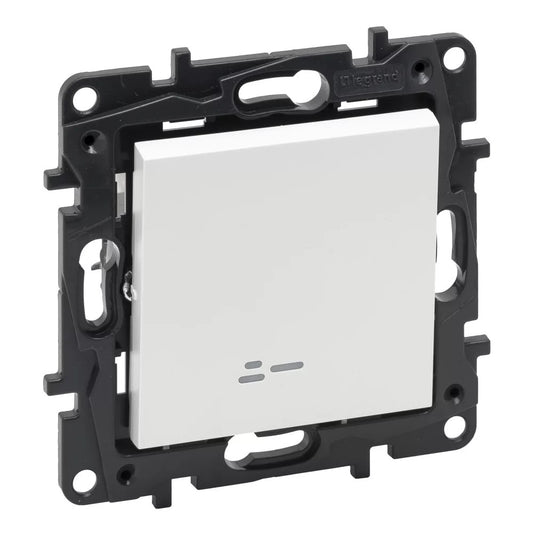 LEGRAND Niloé Step alumínium 106 JF váltókapcsoló jelzőfénnyel, 10AX 863316