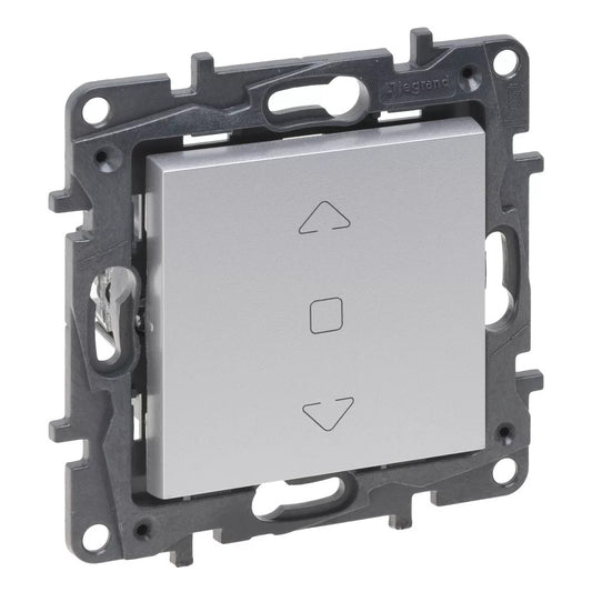 LEGRAND Niloé Step alumínium R105 redőny kapcsoló (3 állású) 6A 863344
