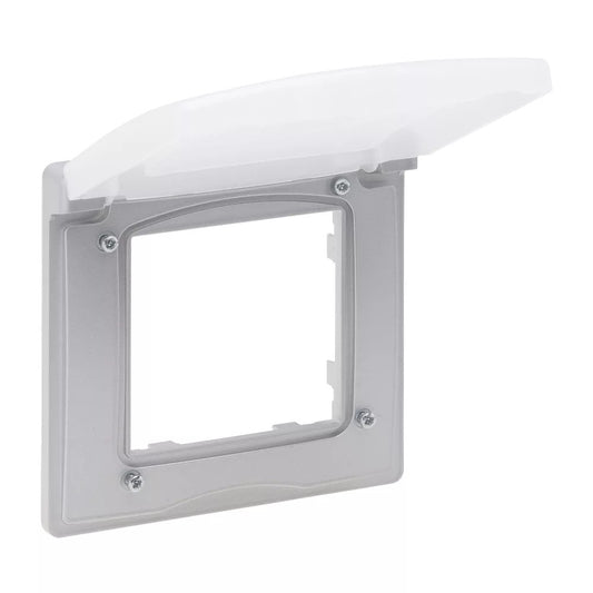 LEGRAND Niloé Step alumínium keret 1-es IP44, csapófedéllel 863396