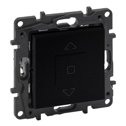 LEGRAND Niloé Step fekete R105 redőny kapcsoló (3 állású) 6A 863544