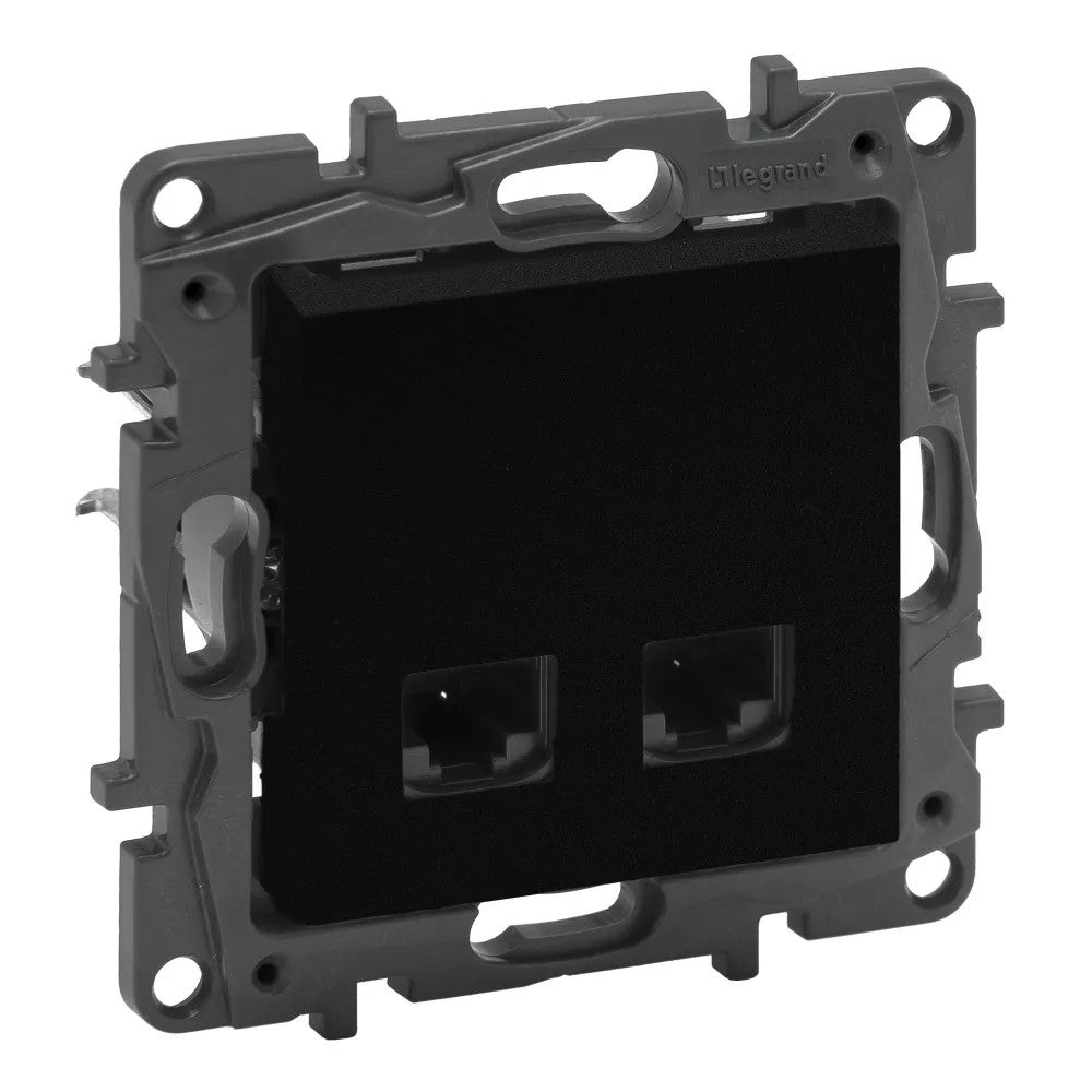 LEGRAND Niloé Step fekete RJ45 Cat.6A STP aljzat 863570