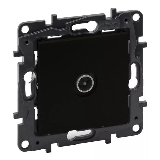 LEGRAND Niloé Step fekete TV átmenő aljzat (14 dB) 863572