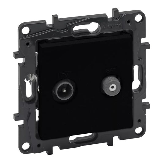LEGRAND Niloé Step fekete TV-SAT csillagpontos aljzat (1,5 dB) 863583