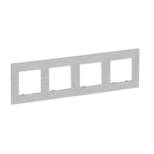 LEGRAND Niloé Step csiszolt alumínium keret 4-es 863894