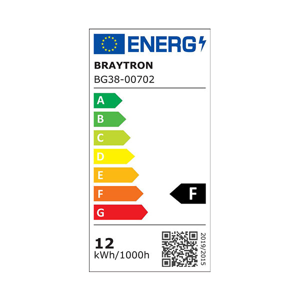 Braytron Oldalfali Led lámpa 12W 3000K IP65 1140Lm 230V  BG38-00702