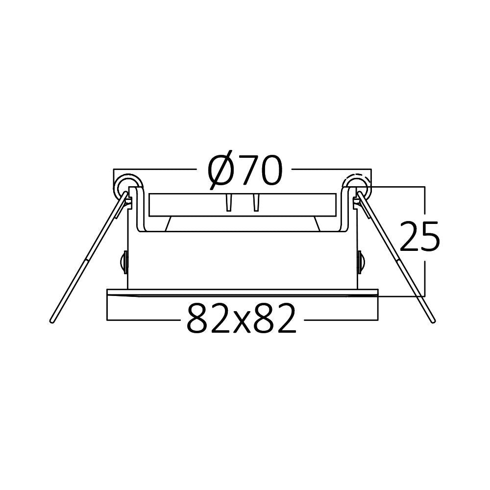 Braytron süllyesztett spotlámpa 1*35w  IP20  BH03-02021