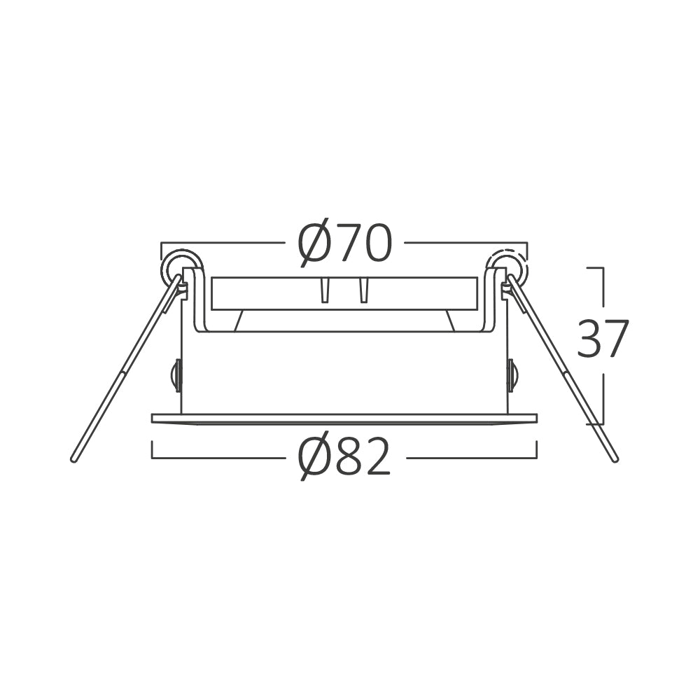 Braytron süllyesztett spot lámpa  Fehér GU10   35W IP20  BH03-04080