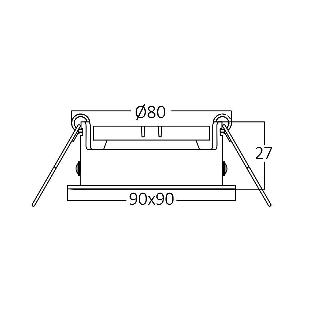 Braytron beltéri süllyesztett lámpa GU10   1*35W  IP20  BH03-04131