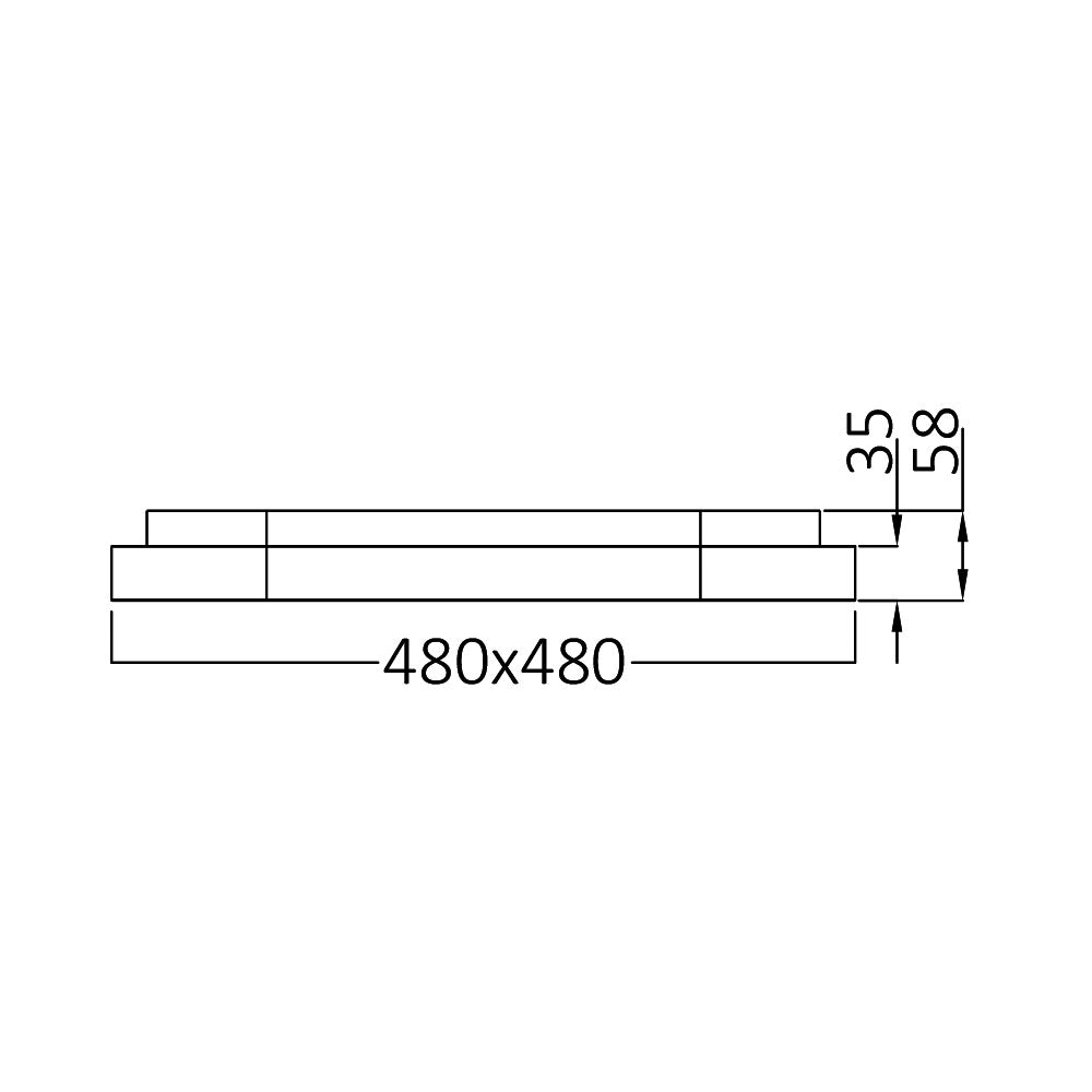 Braytron mennyezeti Led lámpa Barna 36W 3200Lm  3IN1 IP20  220-240V  BH17-00786