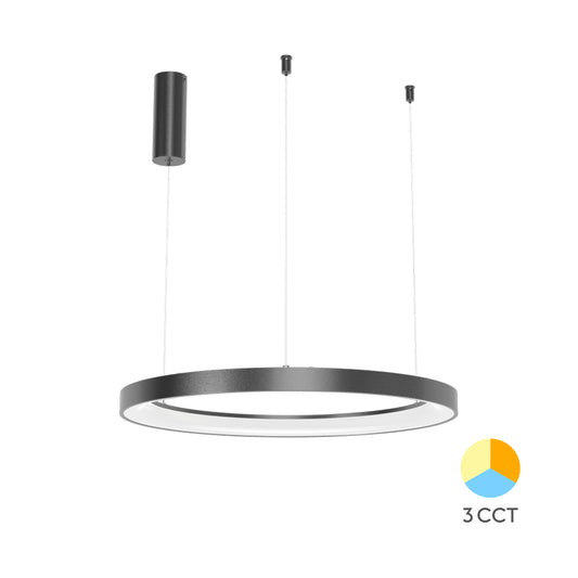 Braytron függeszthető Led lámpa  36W 3CCT Fekete 3200Lm  IP20 220-240V BH17-01281