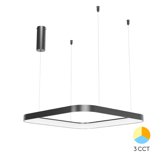 Braytron függeszthető Led lámpa  Fekete 46W 3IN1 3920Lm  IP20  220-240V BH17-01981