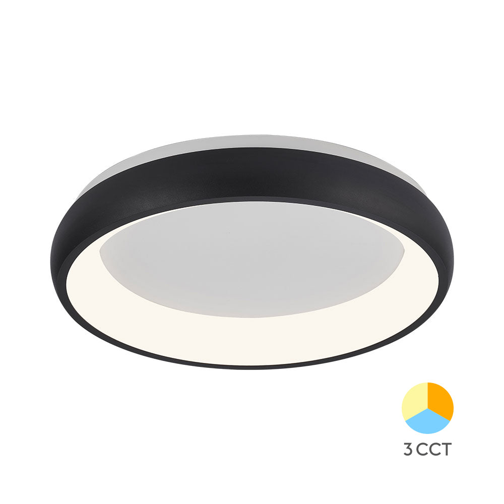 Braytron beltéri mennyezeti Led lámpa Fekete 36W  3IN1 3200Lm  IP20   220-240V BH17-02381
