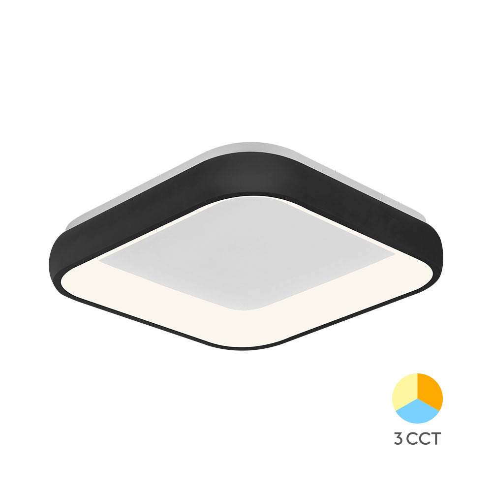 Braytron beltéri mennyezeti Led lámpa Fekete 36W 3200Lm 3IN1  IP20   220-240V BH17-02881