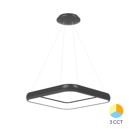 Braytron függeszthető Led lámpa Fekete 46W 3IN1 5200Lm  IP20  220-240V BH17-03981