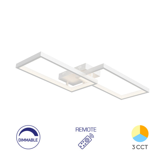 Braytron mennyezeti Led lámpa Fehér Dimmerelhető,Távirányítható  40W 3IN1 4400Lm  IP20  220-240V BH17-04490