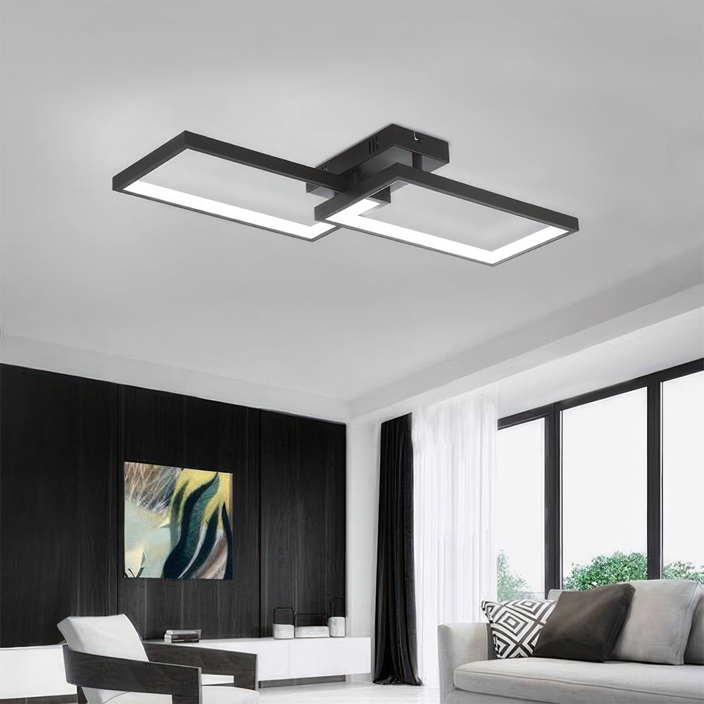 Braytron Mennyezeti Led Lámpa 40W IP20 Állítható színhőmérséklet,Távírányítóval,Dimmerelhető fekete 230V