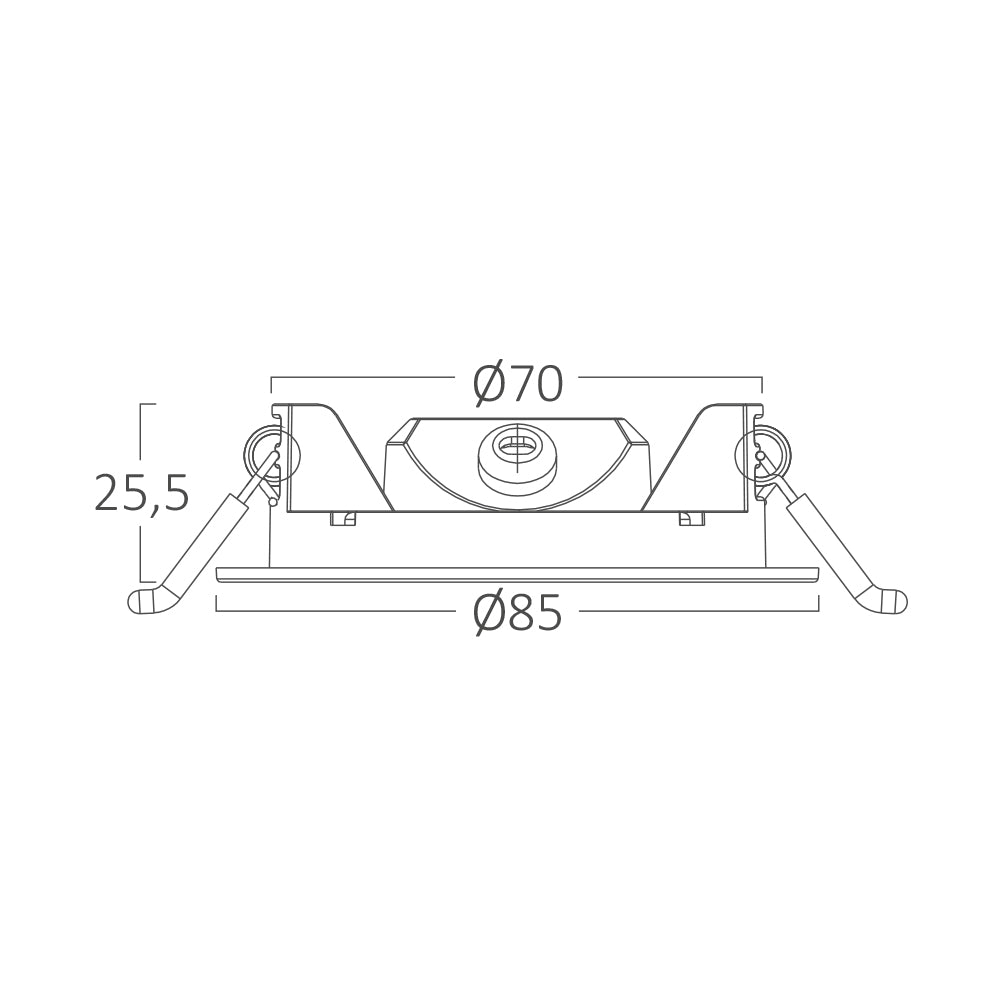 Braytron beltéri süllyeszthető Led panel  3W  IP40  3IN1 2220 Lm   220-240V BP01-60380