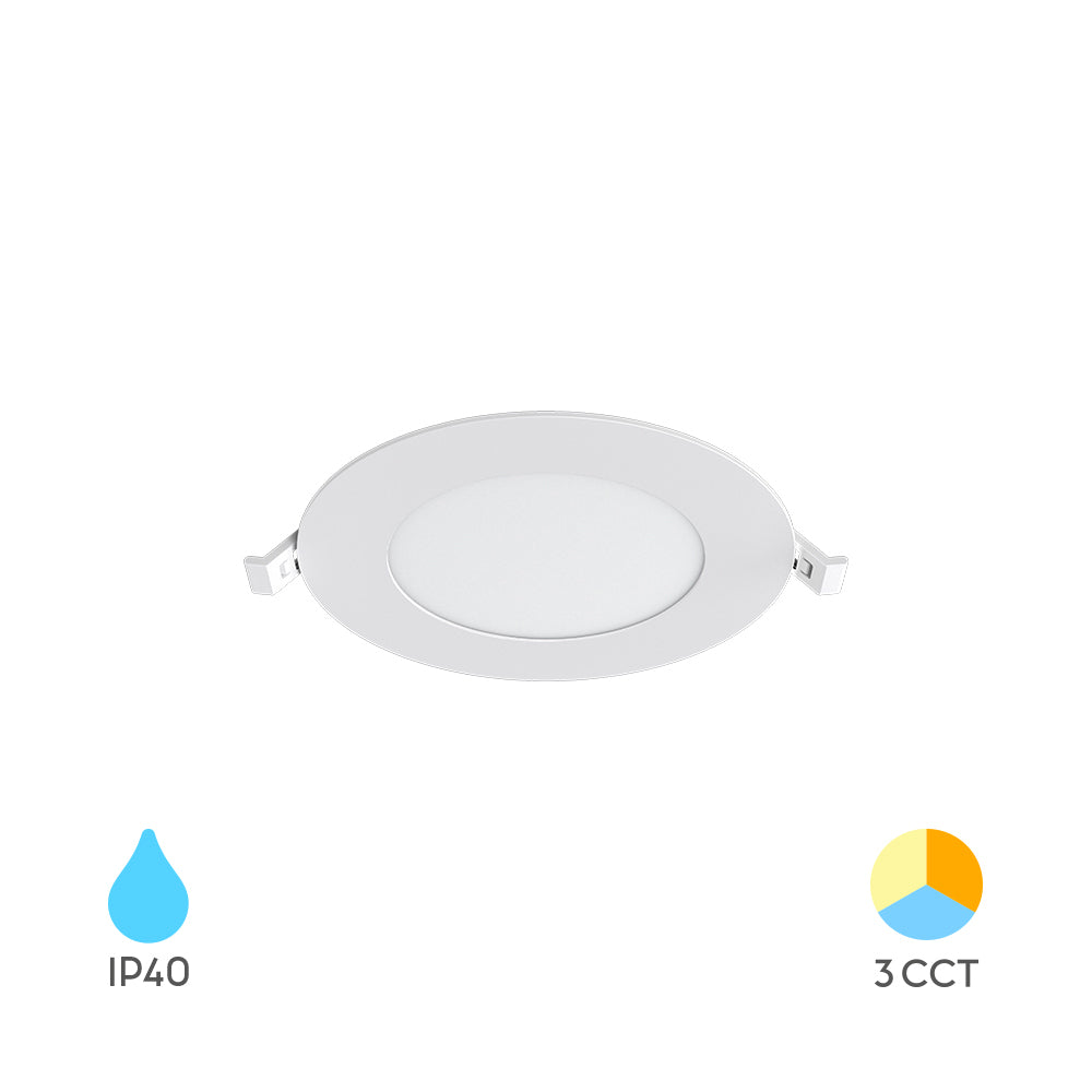 Braytron Led süllyesztett Led panel  Fehér 6W  IP40 3IN1 470Lm  220-240V BP01-60680
