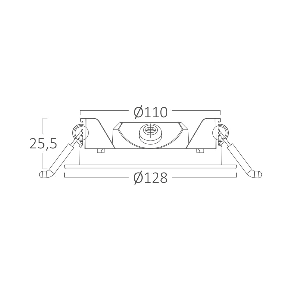 Braytron Led süllyesztett Led panel  Fehér 6W  IP40 3IN1 470Lm  220-240V BP01-60680