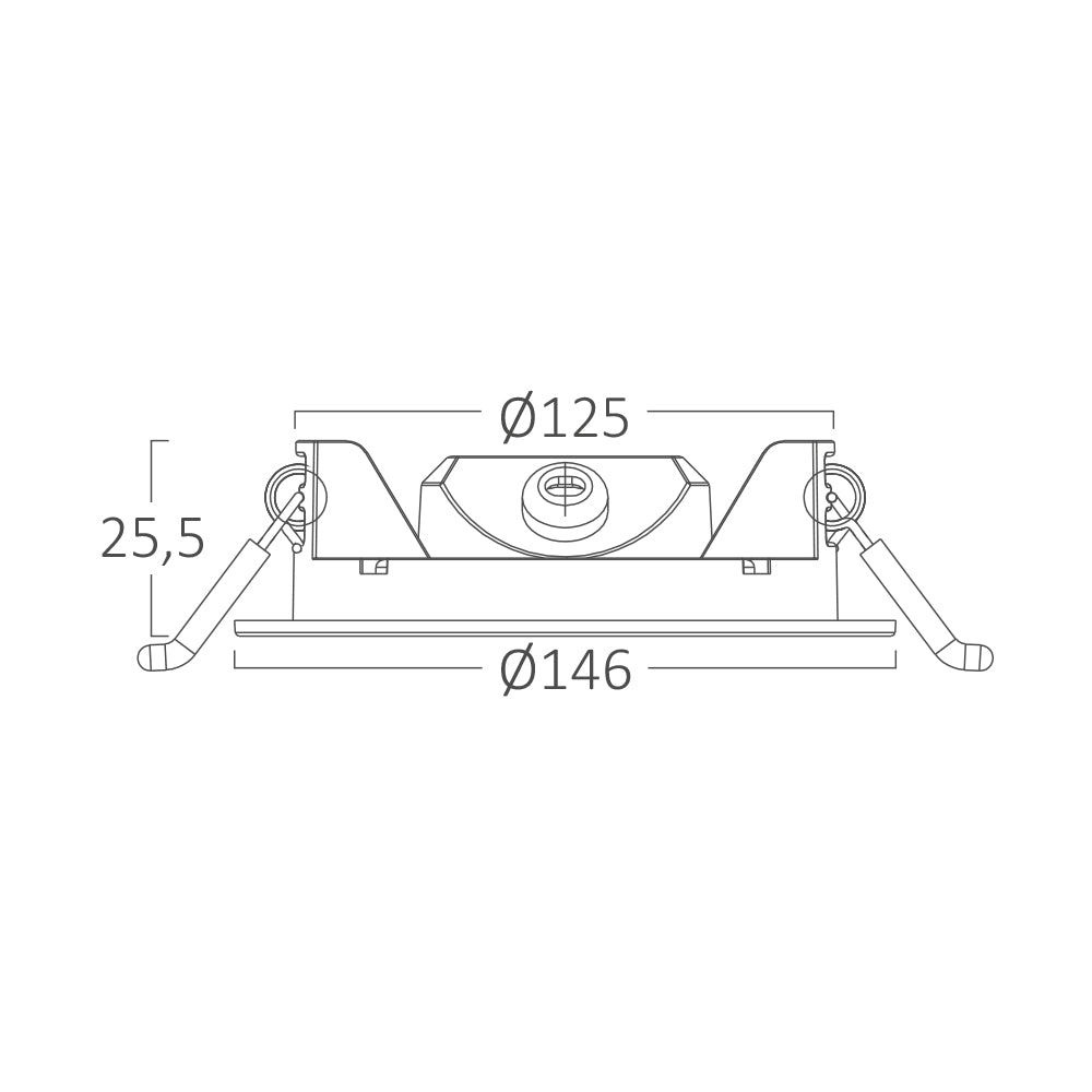 Braytron  Led süllyesztett panel  9W  3IN1 790Lm  IP40  220-240V  BP01-60980
