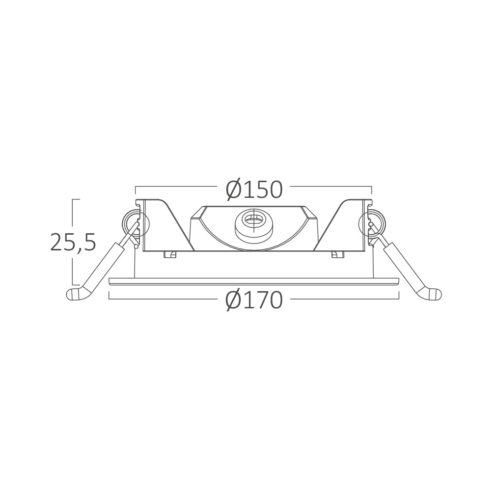 Braytron  Led süllyesztett panel  12W  1120Lm 6500K IP40  220-240V  BP01-61230