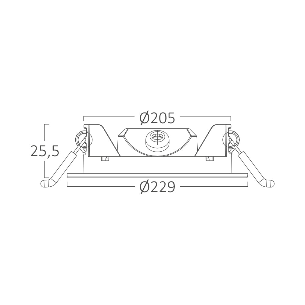 Braytron süllyesztett Led panel  18W IP40 3IN1 1760Lm  220-240V  BP01-61880