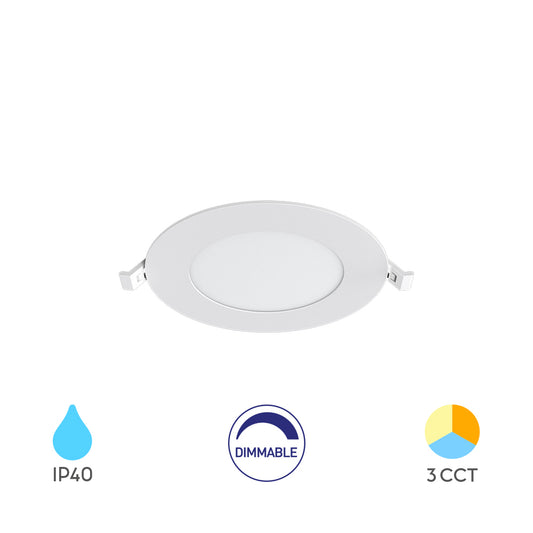Braytron süllyeszthető Led panel 6W 3IN1 Dimmerelhető  470Lm  IP40  220-240V  BP01-90680