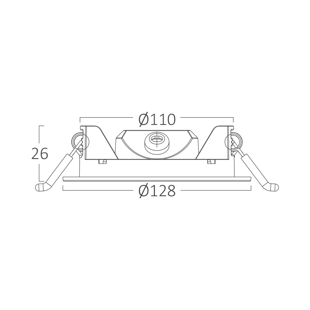 Braytron süllyeszthető Led panel 6W 3IN1 Dimmerelhető  470Lm  IP40  220-240V  BP01-90680