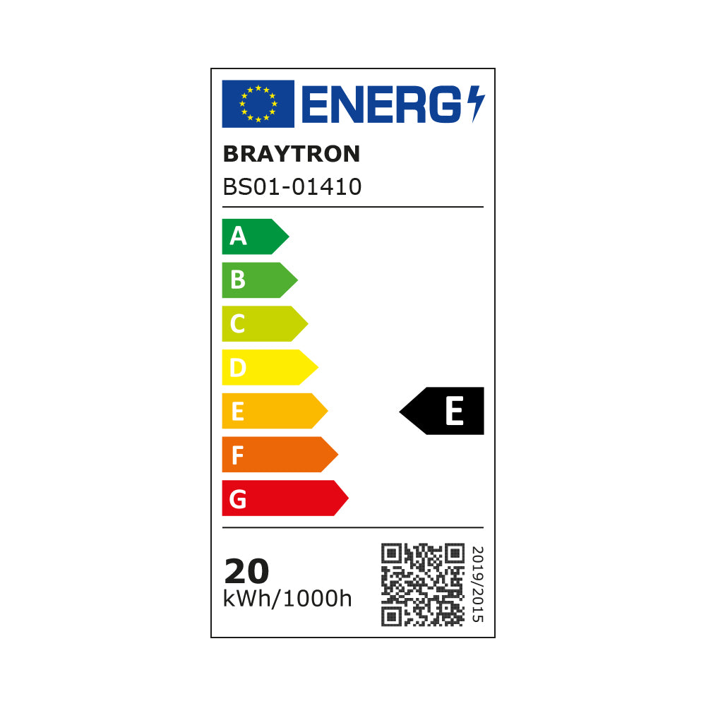Braytron ledszalag  20W/m 24VDC 3000K  2600Lm/m m/ár  IP20 BS01-01410