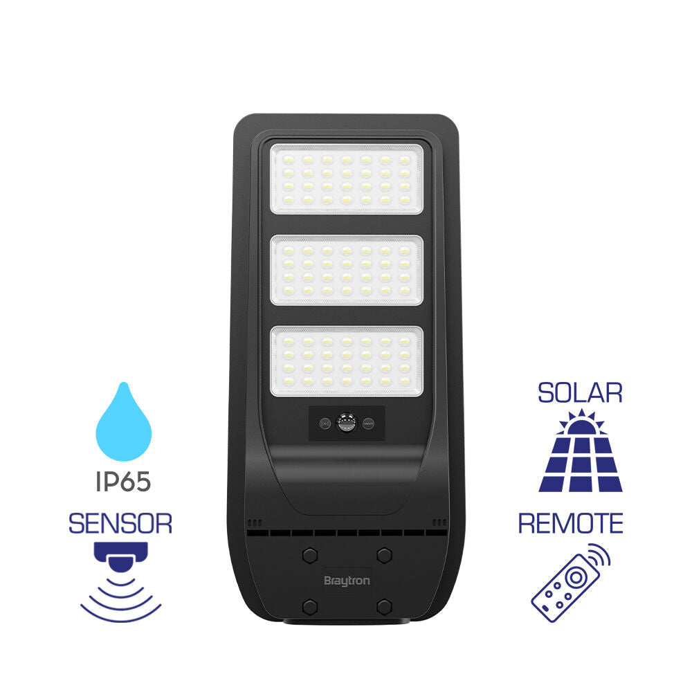 Braytron Solar Napelemes utcai Lámpatest 50W 1800Lm 6500K IP65 BT43-05031