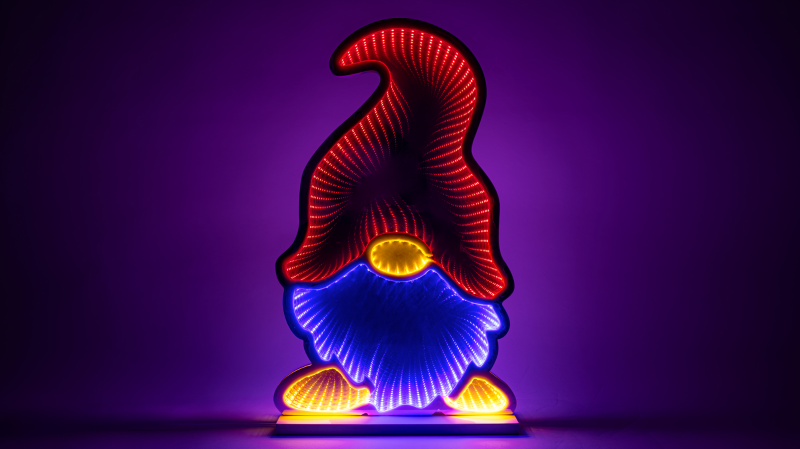 LED karácsonyi tükördísz , manó, USB ,1,5m, 200LED, 4,5W, RGB,CHRMMBG