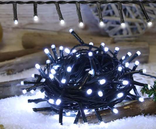 Karácsonyi fényfüzér, kültéri/beltéri  230VAC, 5+50M, 2000LED, 8.4W, 12000-13000K, IP44 CHRSTHOB2000CW