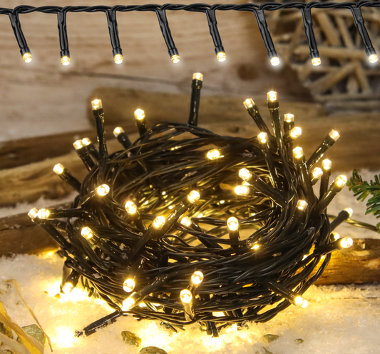 Karácsonyi fényfüzér, kültéri/beltéri 230VAC, 5+20M, 800LED, 6W, 2600-2700K, IP44 CHRSTHOB800WW