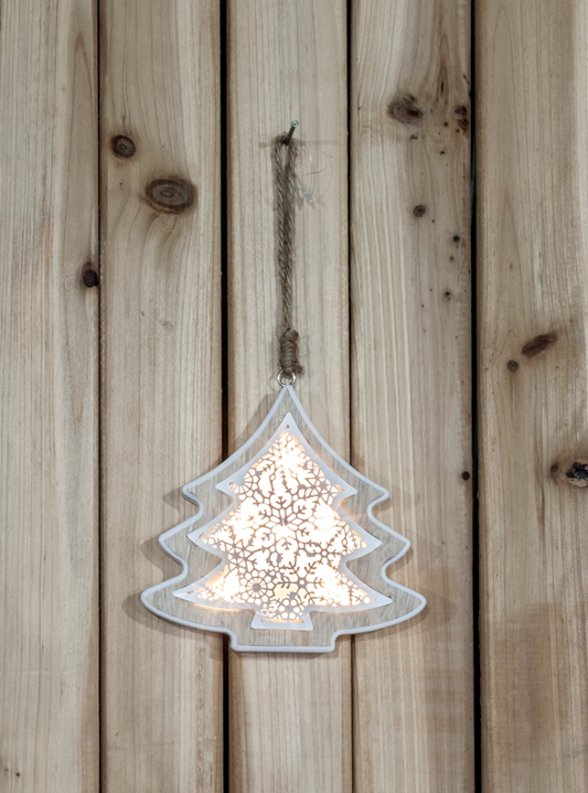 LED karácsonyi fenyő, fa, elemes, Timer 6+18h,5LED, 3000K, 2xAA,CHRTRWW5WW