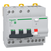 SCHNEIDER EASY9 PRO Áramvédős kismegszakító,autómata A osztály, 3P-N, C, 20A, 30mA