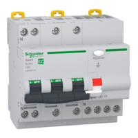 SCHNEIDER EASY9 PRO Áramvédős kismegszakító,autómata A osztály, 3P-N, C, 25A, 30mA