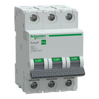 SCHNEIDER EASY9 PRO Kismegszakító,autómata 3P, B, 20A